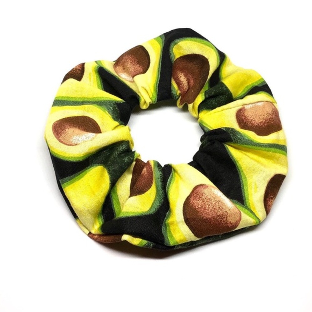 Avocado Cotton Hair Scrunchie Food Accessory New‎